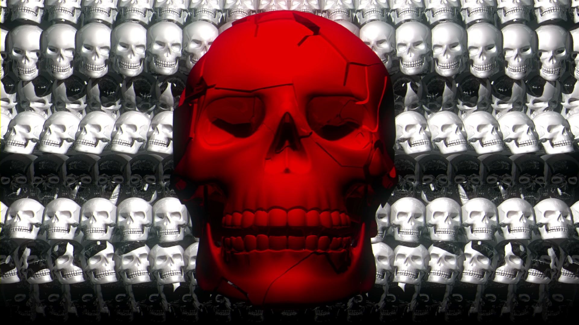 Skull Shake Red – Vj Loop Full HD