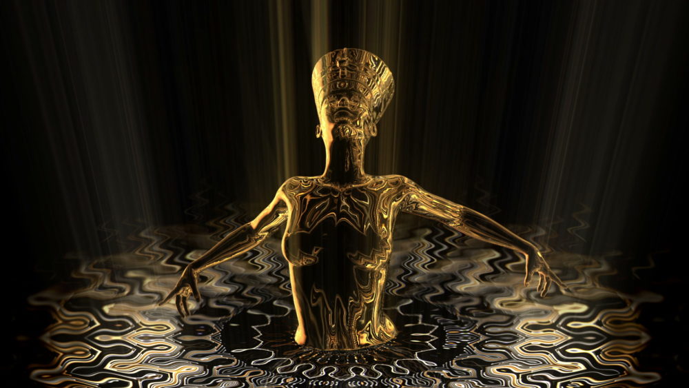 vj video background Nefertiti-Gold-Rays-Vj-Loop-LIMEART_003
