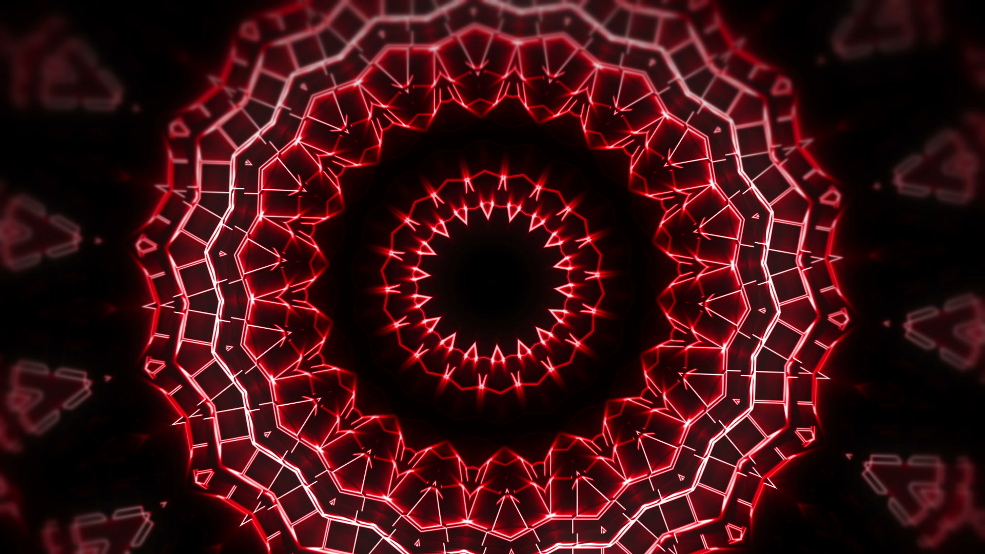 Kaleido Red Sun  – Vj Loop