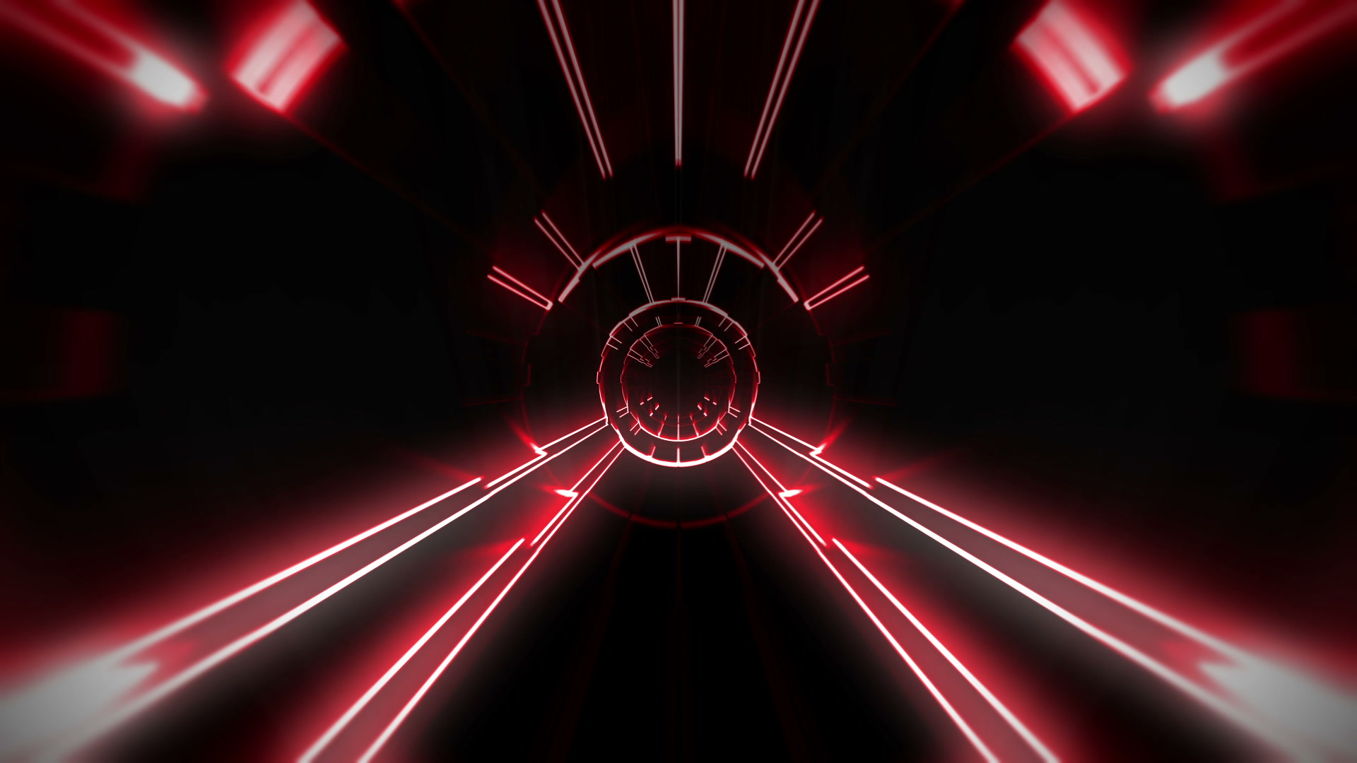Red Displace Tunnel  – Vj Loop