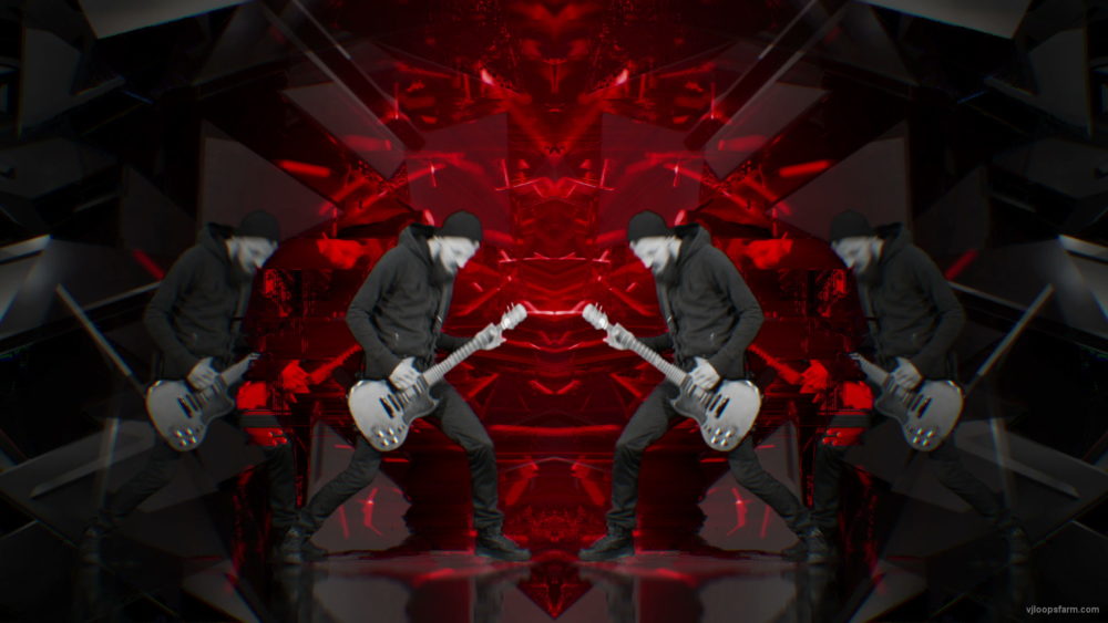 vj video background Guitar-Red-Drivecore-LIMEART-VJ-Loop_003