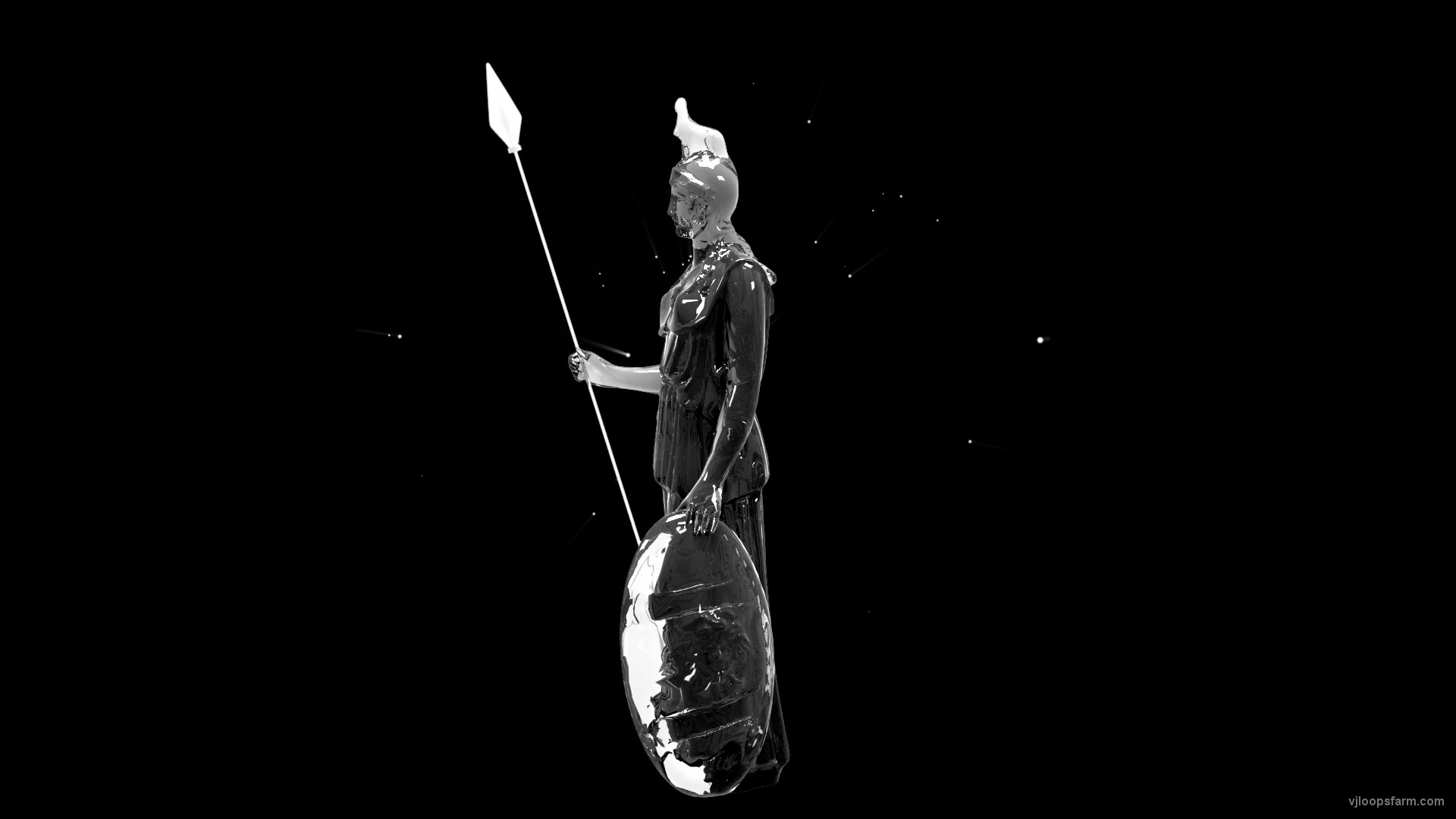 Artemida Statue  – Holographic VJ Loop