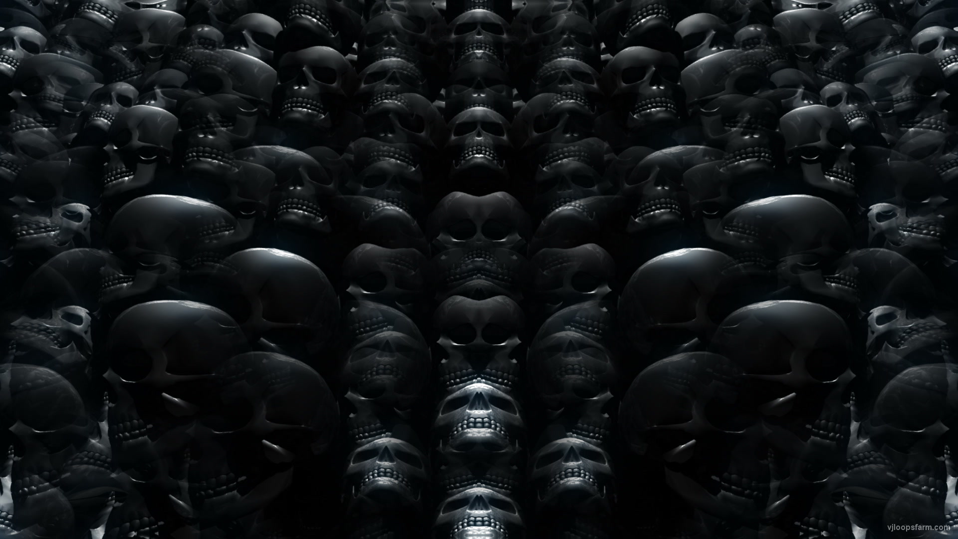 Skull Rework Black – Full HD Vj Loop
