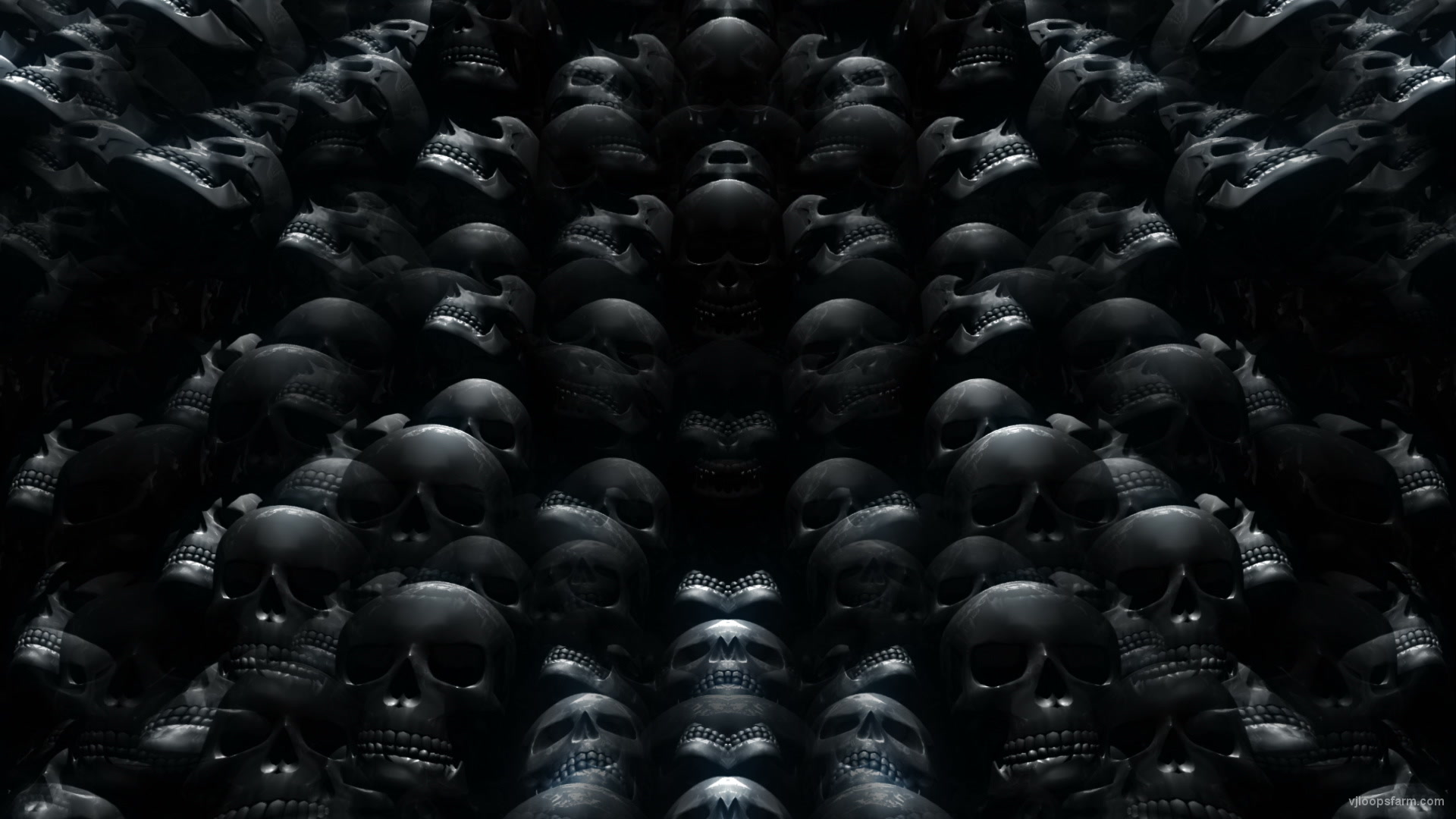Skull Rework Black – Full HD Vj Loop
