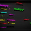Candy-Displace-Text-Word_004 VJ Loops Farm