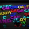 Candy-Displace-Text-Word_007 VJ Loops Farm