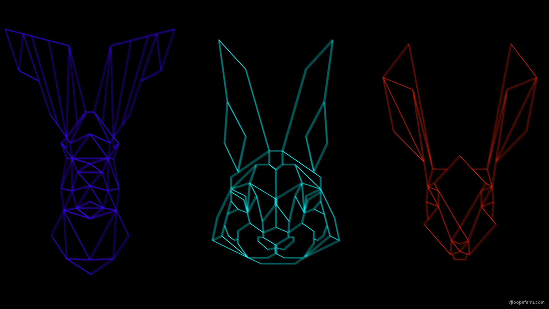 Rabbit Vita Beats Team Multicolor Power Full HD VJ Loop
