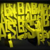 Video-Mapping-BASS-Displace-Text-Word_007 VJ Loops Farm
