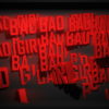 Video-Mapping-Bad-Girl-Displace-Text-Word_007 VJ Loops Farm