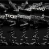 Video-Mapping-TECHNO-Displace-Text-Word_006 VJ Loops Farm
