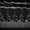 Video-Mapping-TECHNO-Displace-Text-Word_007 VJ Loops Farm