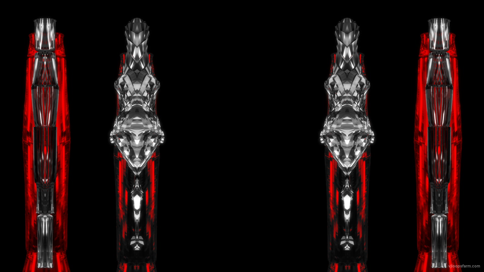 Crystal Shiny Pillars Full HD VJ Loop