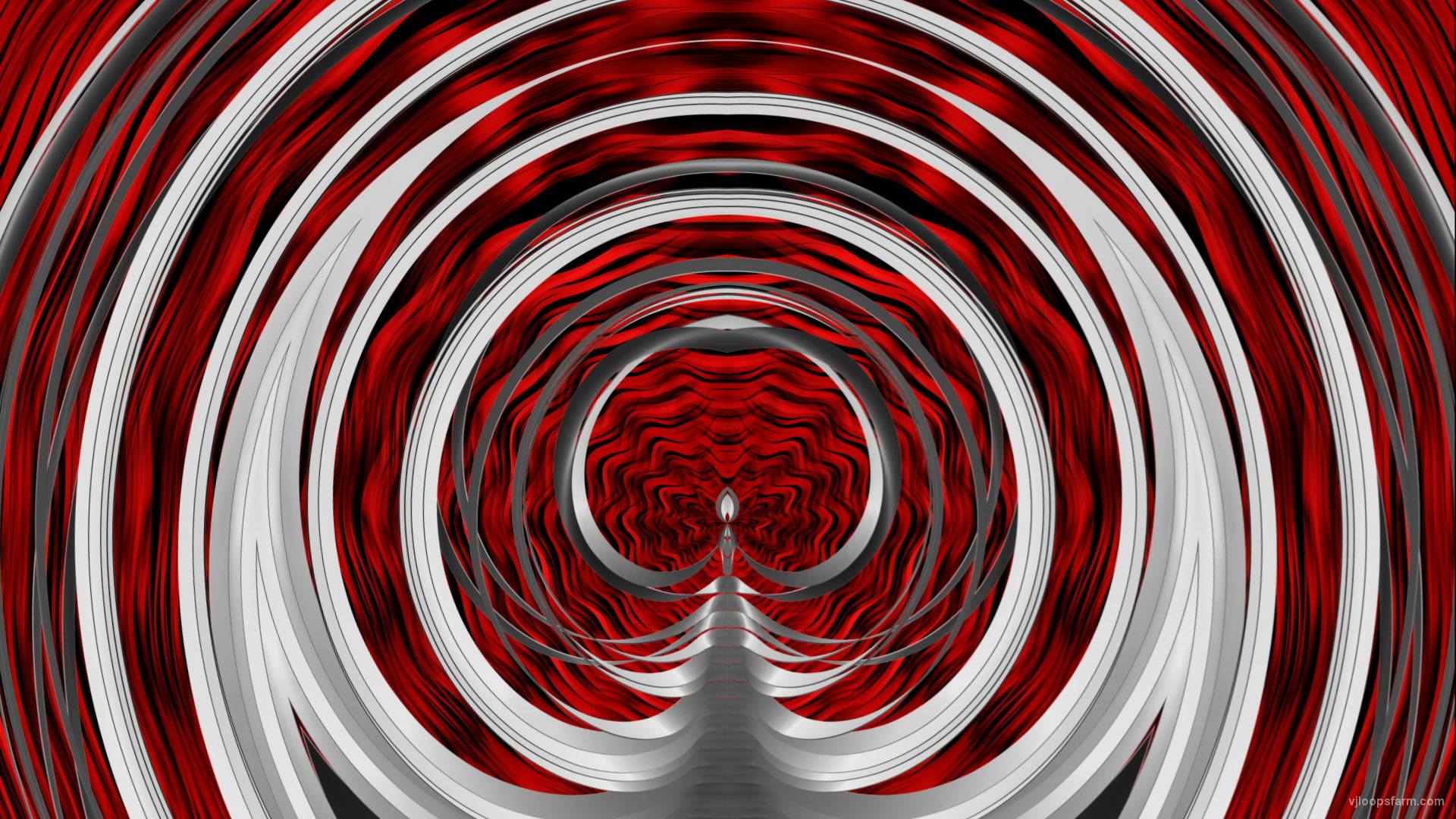 White Stripe Cloth Red Energy Tunnel Full HD VJ Loop