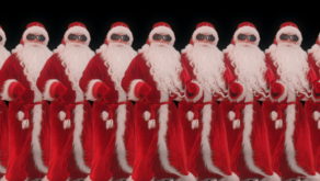 vj video background Santa-Claus-Dancing-on-black-screen-Christmas-New-year-Vj-Loop_003