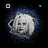 vj video background Blue-Sebastian-Bach-Face-mask-motion-graphics-vj-dj-art-vj-loop_003