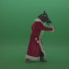 Creepy-horse-head-santa-dances-over-chromakey-background_004 VJ Loops Farm