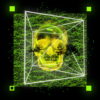Green-Skull-in-cuboid-animation-effect-on-black-motion-background-vj-loop_004 VJ Loops Farm