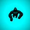 3D-animation-Gorilla-Trio-cyan-Strobing-background-VJ-Loop-LIMEART_007 VJ Loops Farm