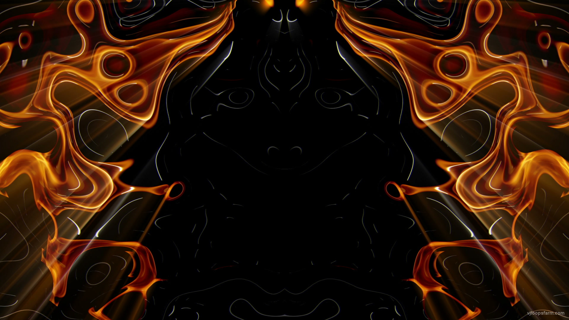 Burn fire lava pattern light visuals motion background vj loop
