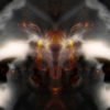 Dual-Eva-Glitch-Spirit-dancing-on-fiery-effect-background-1_009 VJ Loops Farm