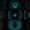 Fractal-blue-kaleidoscopic-background-motion-with-fractal-design-LIMEART VJ Loops Farm