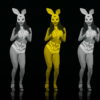 Rabbit-Art-design-of-female-disco-dancer-dancing-in-rabbit-costume-LIMEART-VJ-Loop_001 VJ Loops Farm