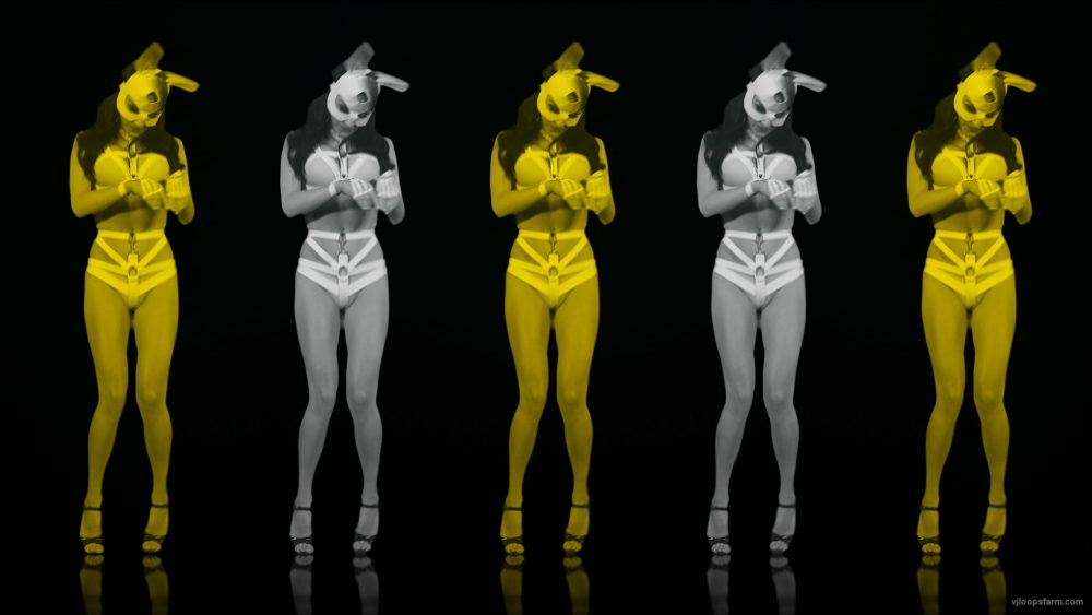 vj video background Rabbit-Art-design-of-female-disco-dancer-dancing-in-rabbit-costume-LIMEART-VJ-Loop_003