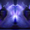 Split-purple-ray-effect-Beautiful-dancer-woman-dance-uses-fans-on-black-background_005 VJ Loops Farm