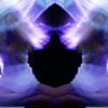 Split-purple-ray-effect-Beautiful-dancer-woman-dance-uses-fans-on-black-background_007 VJ Loops Farm