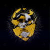vj video background Yellow-ape-Charles-Darvin-Mask-Face-motion-graphics-vj-loop_003