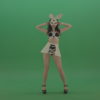 Black-white-sexy-costume-the-girl-moves-the-basin-in-different-directions-on-chromakey-background_004 VJ Loops Farm