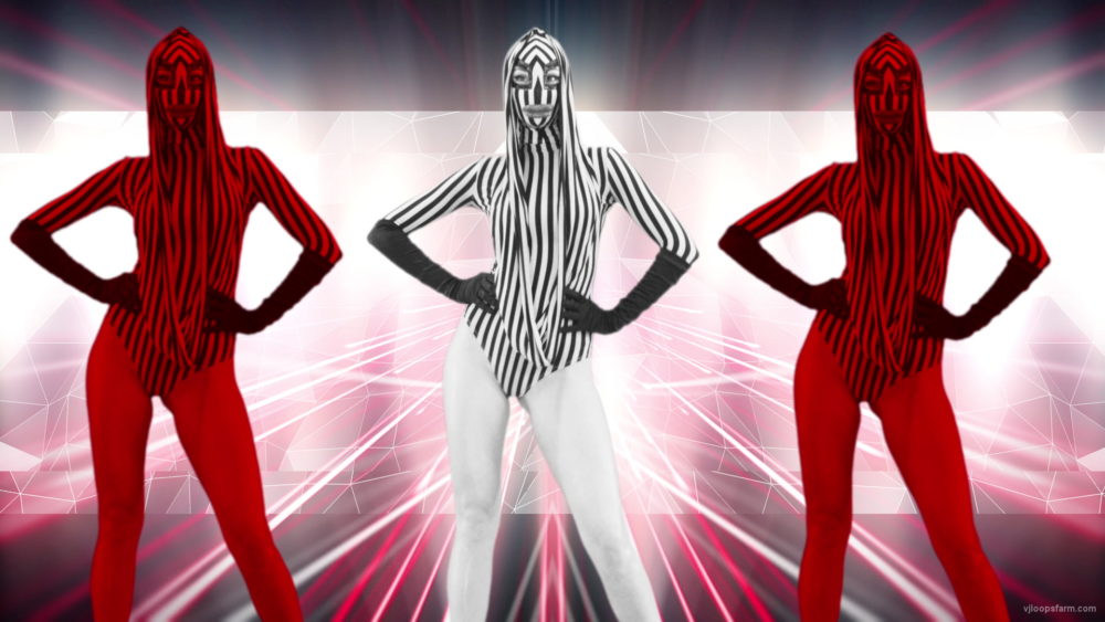 vj video background Red-Zebra-Girls-Dancing-on-EDM-Beats-Video-Art-VJ-Loop_003