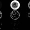 Falling-Elements-in-Space-energy-black-and-white-visuals-3D-Effect-Fulldome-Video-Loop VJ Loops Farm