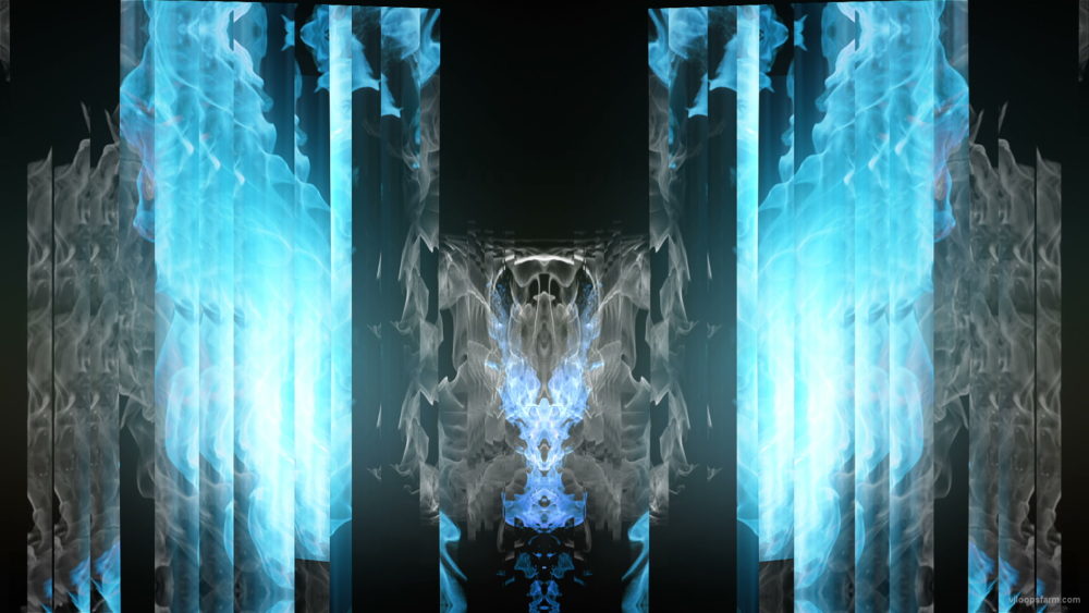 vj video background Blue-Ice-Fire-Gate-Wings-Lighter-Flame-Video-Art-VJ-Loop_003