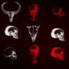 Animals-Bones-Skull-Texture-pattern-with-red-strobing-effect-VJ-Loop_004 VJ Loops Farm
