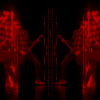 vj video background Fire-Rock-Man-Guitarist-playing-in-neon-red-lines-Video-Art-VJ-Loop_003