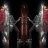 Fire-Rock-Man-Guitarist-playing-in-neon-red-lines-Video-Art-VJ-Loop_004 VJ Loops Farm