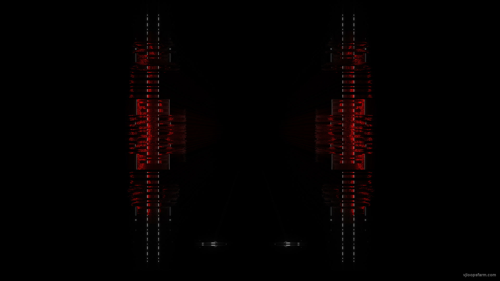 Red Columns rendering scanner lines Visual Video Art VJ Loop