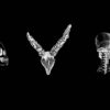 Three-Head-Skull-Bones-Hallowen-Play-Machine-isolated-on-black-VJ-Loop_007 VJ Loops Farm