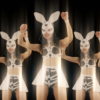 vj video background Bunny-Girls-Team-Power-Fist-Beat-Kombat-4K-Video-Art-VJ-Loop_003