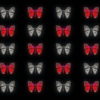 vj video background Butterflies-Dual-Color-Red-White-insects-pattern-4K-Video-Art-VJ-Loop_003