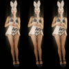 Five-jumping-Girls-in-Bunny-Mask-isolated-on-Black-background-4K-Video-Art-VJ-Loop_008 VJ Loops Farm