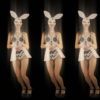 Five-jumping-Girls-in-Bunny-Mask-isolated-on-Black-background-4K-Video-Art-VJ-Loop_009 VJ Loops Farm