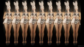 vj video background Jumping-Rabbit-Playboy-Girl-Parad-4K-Video-Art-VJ-Loop_003