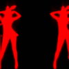 Red-Strobe-Bunny-Girls-Bodyguards-Side-Playboy-Rabbit-Dance-4K-Video-Art-VJ-Loop_007 VJ Loops Farm