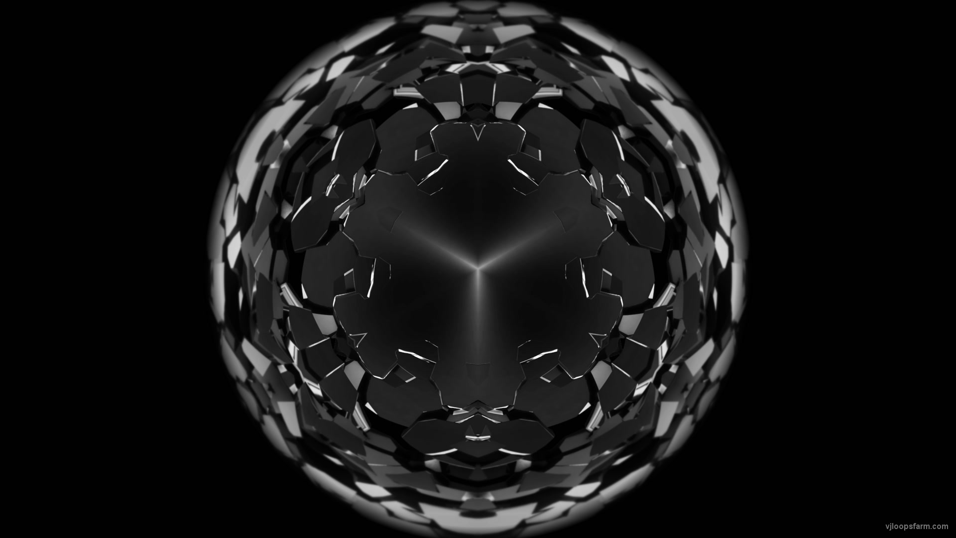 Saint Triada Symbol Sphere Ring Fulldome 4K Video Mapping Loop