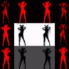 Side-Red-Double-Girls-Rabbit-Playboy-Effect-4K-Video-Art-VJ-Loop VJ Loops Farm