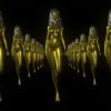 gold woman star video footage vj loop