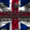 britain flag army 3d animation video footage vj loop