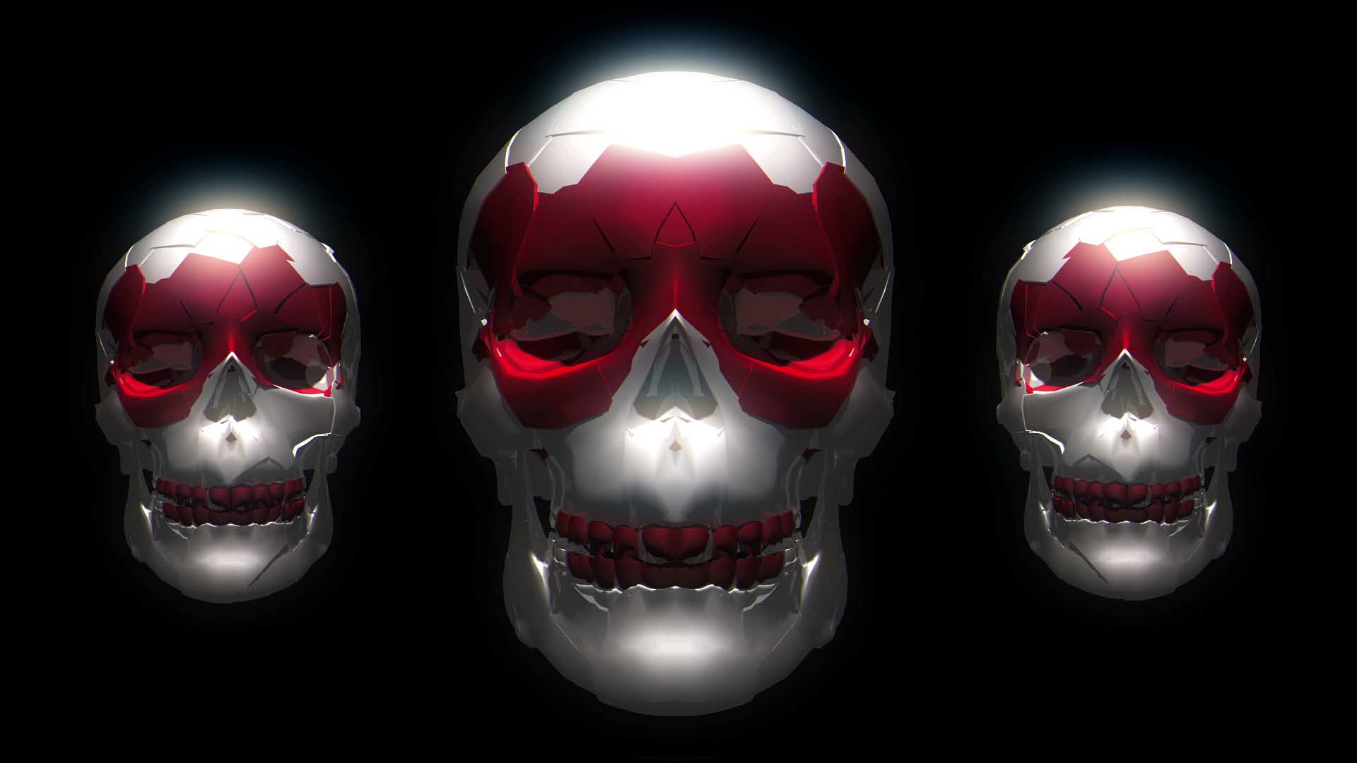 Skull 3D Displace – Video VJ Loops Pack Vol.44